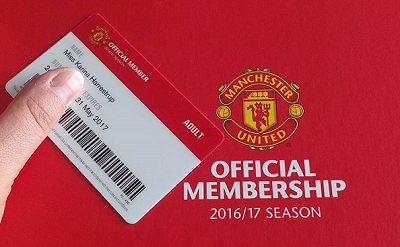 united card manchester tickets membership member paper